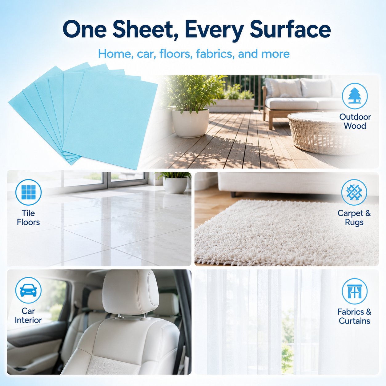 IEY®100-Piece Multi-Effect Floor Cleaning Sheets