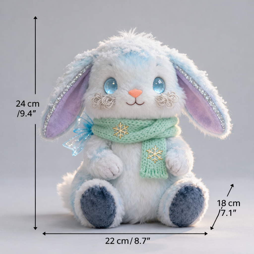 Winter Bunny Plush — “Snowglow Bunny”