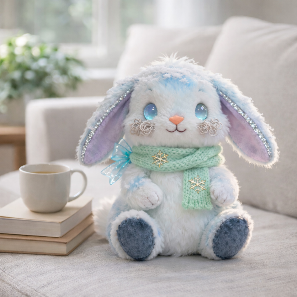 Winter Bunny Plush — “Snowglow Bunny”