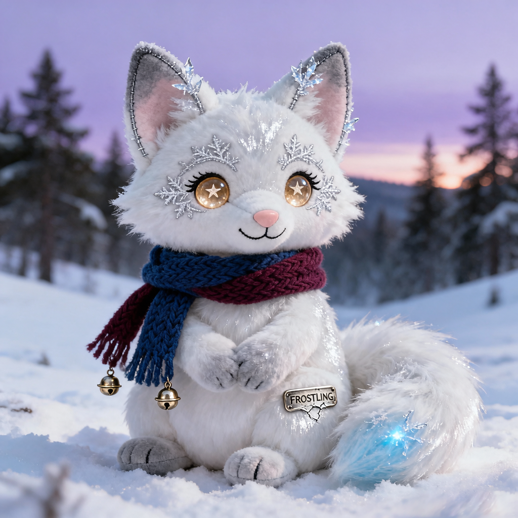 Frostlin Winter Glow Plush (Collector-Style Snow Fox)