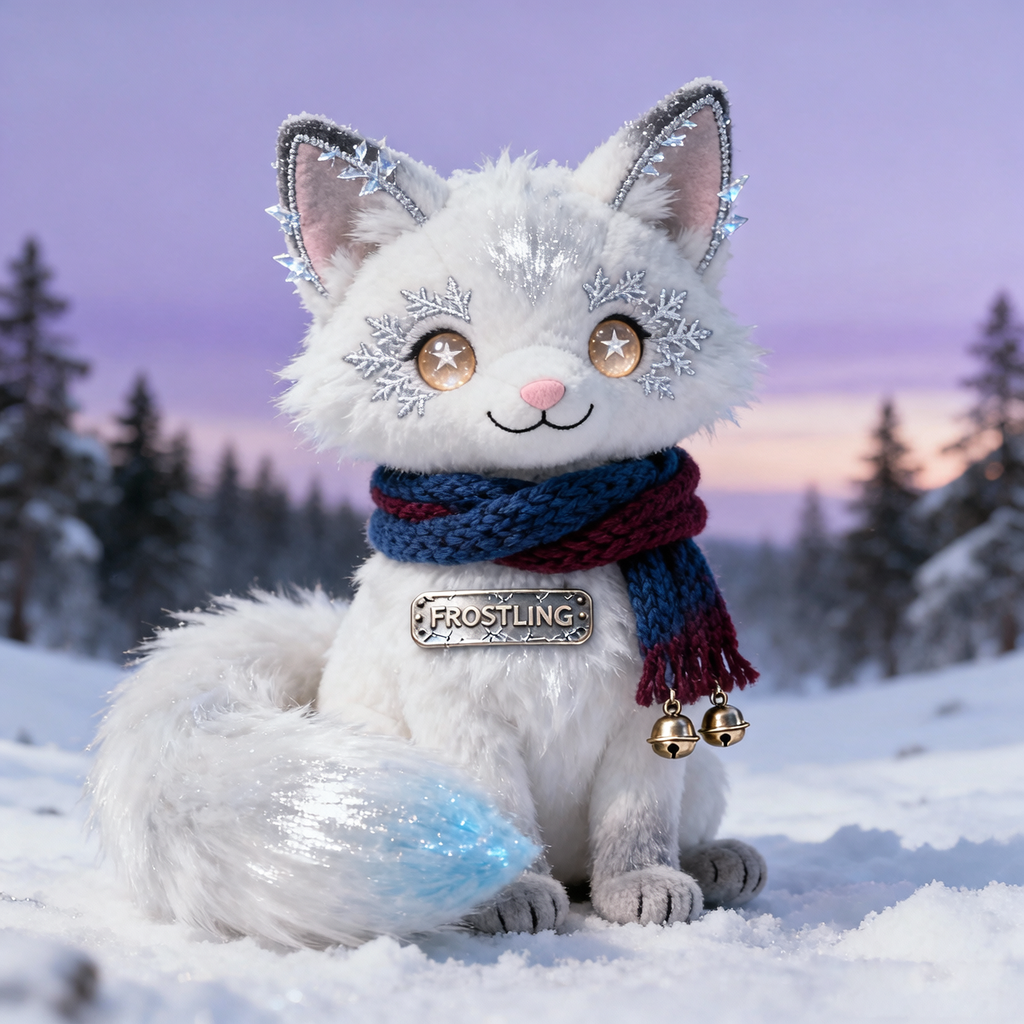 Frostlin Winter Glow Plush (Collector-Style Snow Fox)