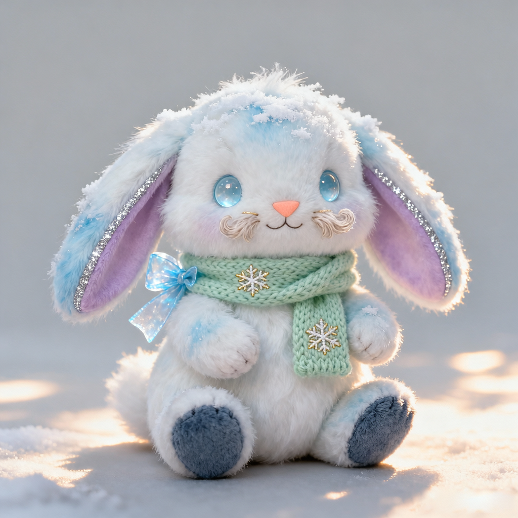 Winter Bunny Plush — “Snowglow Bunny”