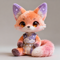 Aurora Prism Fox Plush Doll (Starlit Cloud Edition)