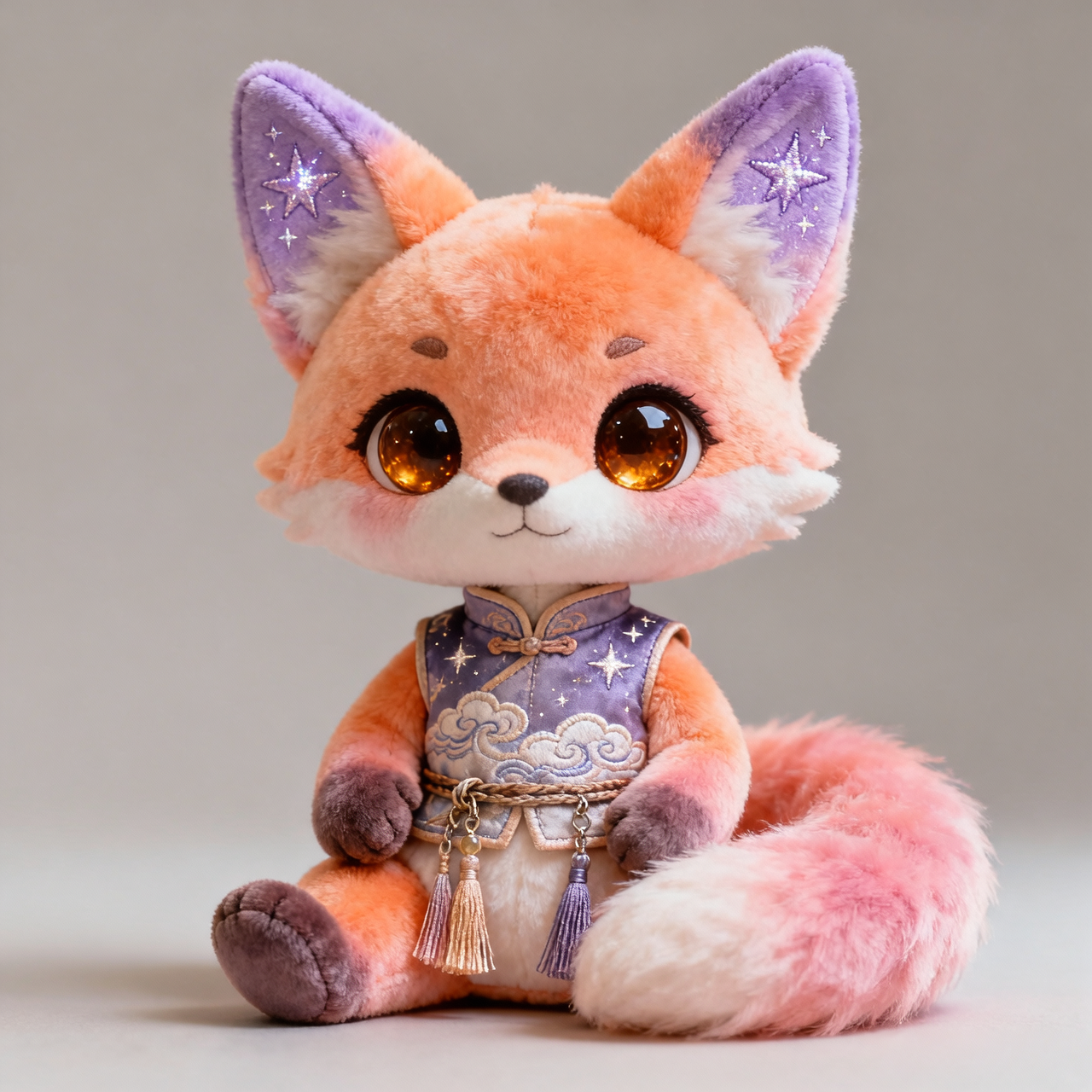 Aurora Prism Fox Plush Doll (Starlit Cloud Edition)